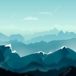 Vector mountains wallpaper