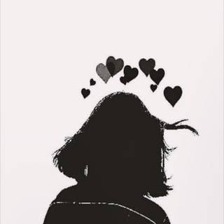 White on black wallpaper