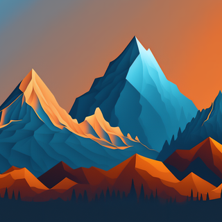 Vector mountains wallpaper