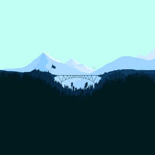 Vector mountains wallpaper