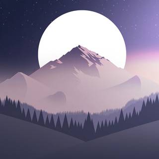 Vector mountains wallpaper