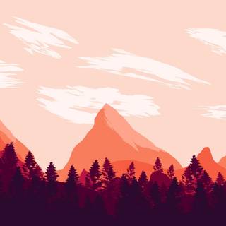 Vector mountains wallpaper
