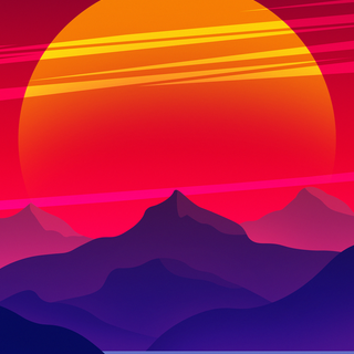 Vector mountains wallpaper