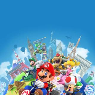 Mario iPhone portrait wallpaper