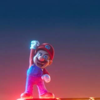 Mario iPhone portrait wallpaper