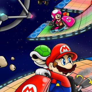 Mario iPhone portrait wallpaper