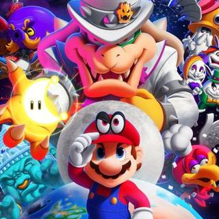 Mario iPhone portrait wallpaper