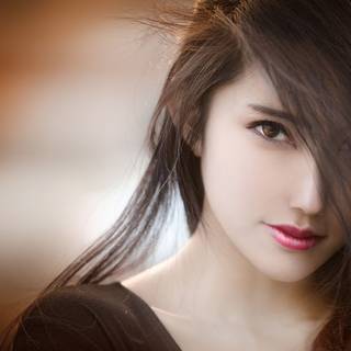 Beautiful Asian girl HD wallpaper