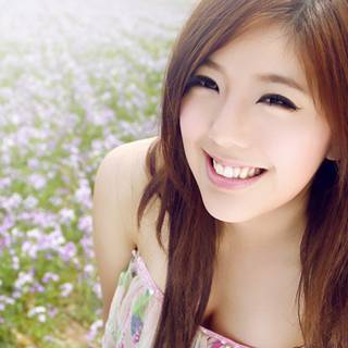 Beautiful Asian girl HD wallpaper