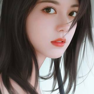 Beautiful Asian girl HD wallpaper