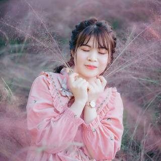 Beautiful Asian girl HD wallpaper