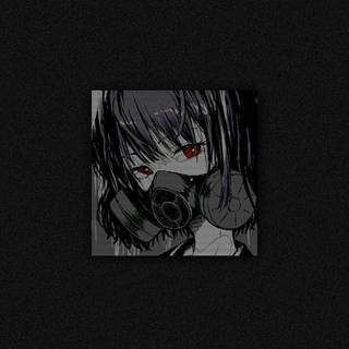 Anime girl aesthetic black and white wallpaper