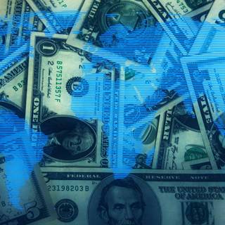 Money blue wallpaper