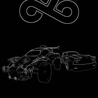 Octane Rocket League phone wallpaper