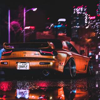 Aesthetic car 1920x1080 wallpaper