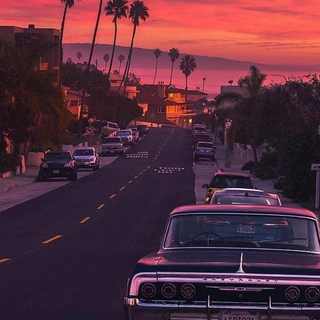 Aesthetic evening wallpaper