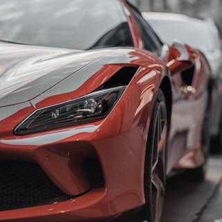 Red aesthetic cars wallpaper