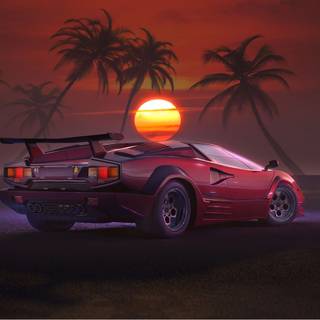 Aesthetic car 1920x1080 wallpaper