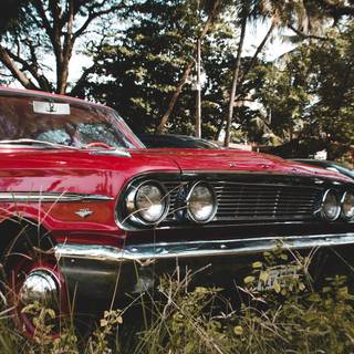 Red aesthetic cars wallpaper