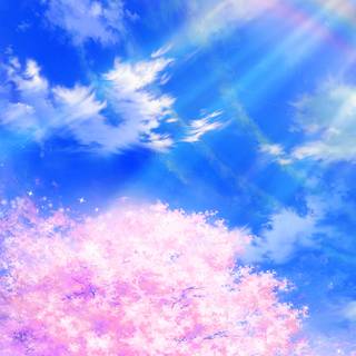 Spring clouds wallpaper