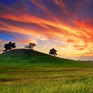 Spring clouds wallpaper