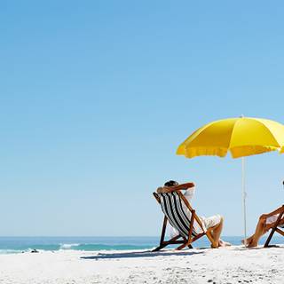 Umbrella summer wallpaper