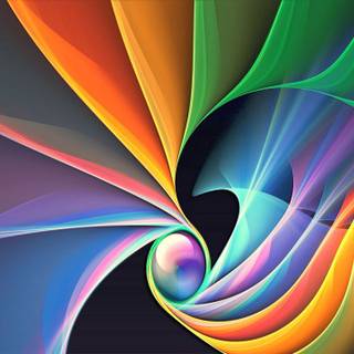 Vibrant line art wallpaper