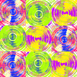 Vibrant line art wallpaper