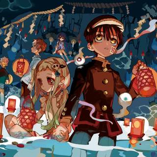 Hanako kun books wallpaper