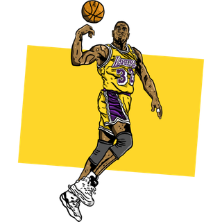 Lakers players cartoon wallpaper