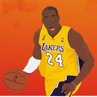 Lakers players cartoon wallpaper