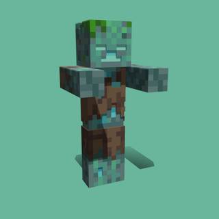 Minecraft Drowned wallpaper