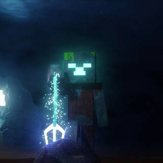 Minecraft Drowned wallpaper