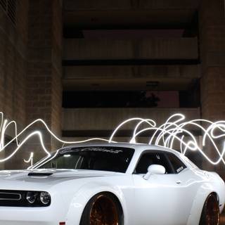 White Dodge Demon wallpaper
