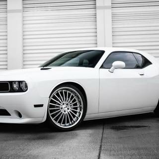 White Dodge Demon wallpaper