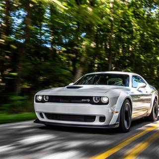 White Dodge Demon wallpaper