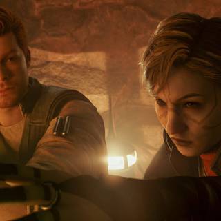 Cal Kestis and Merrin wallpaper