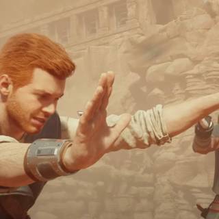 Cal Kestis and Merrin wallpaper