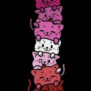 Lesbian cat wallpaper