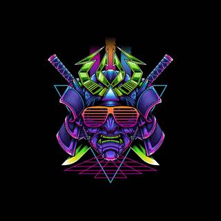 Simple neon wallpaper