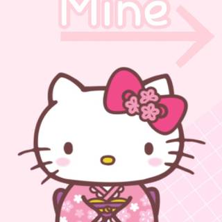 Matching Hello Kitty wallpaper