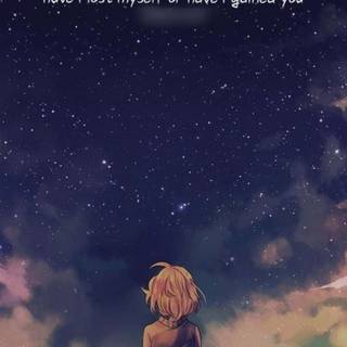 Sad anime girl phone wallpaper