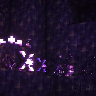 Minecraft purple wallpaper