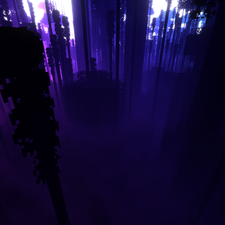 Minecraft purple wallpaper