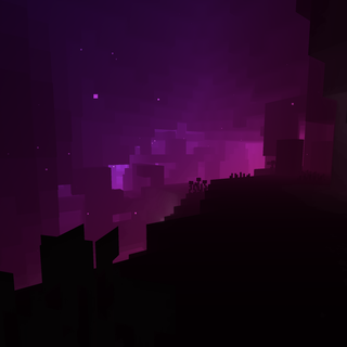 Minecraft purple wallpaper