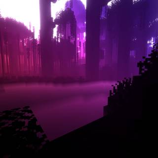 Minecraft purple wallpaper