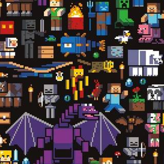 Minecraft purple wallpaper