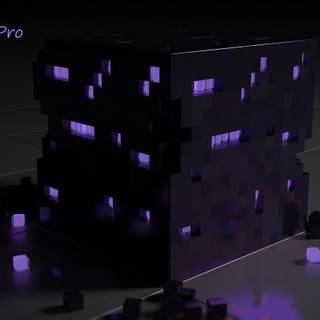 Minecraft purple wallpaper
