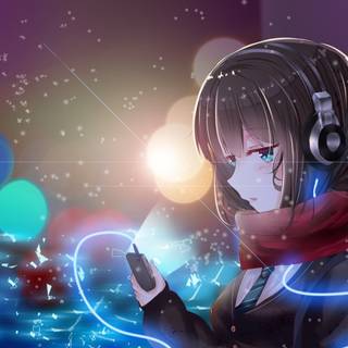 Tech anime girl wallpaper