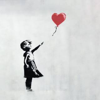 HD balloon girl wallpaper